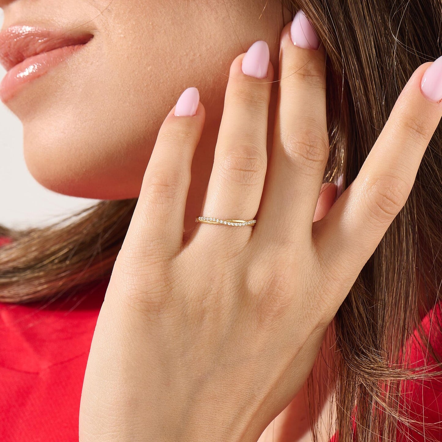 Braided Gold Eternity Ring