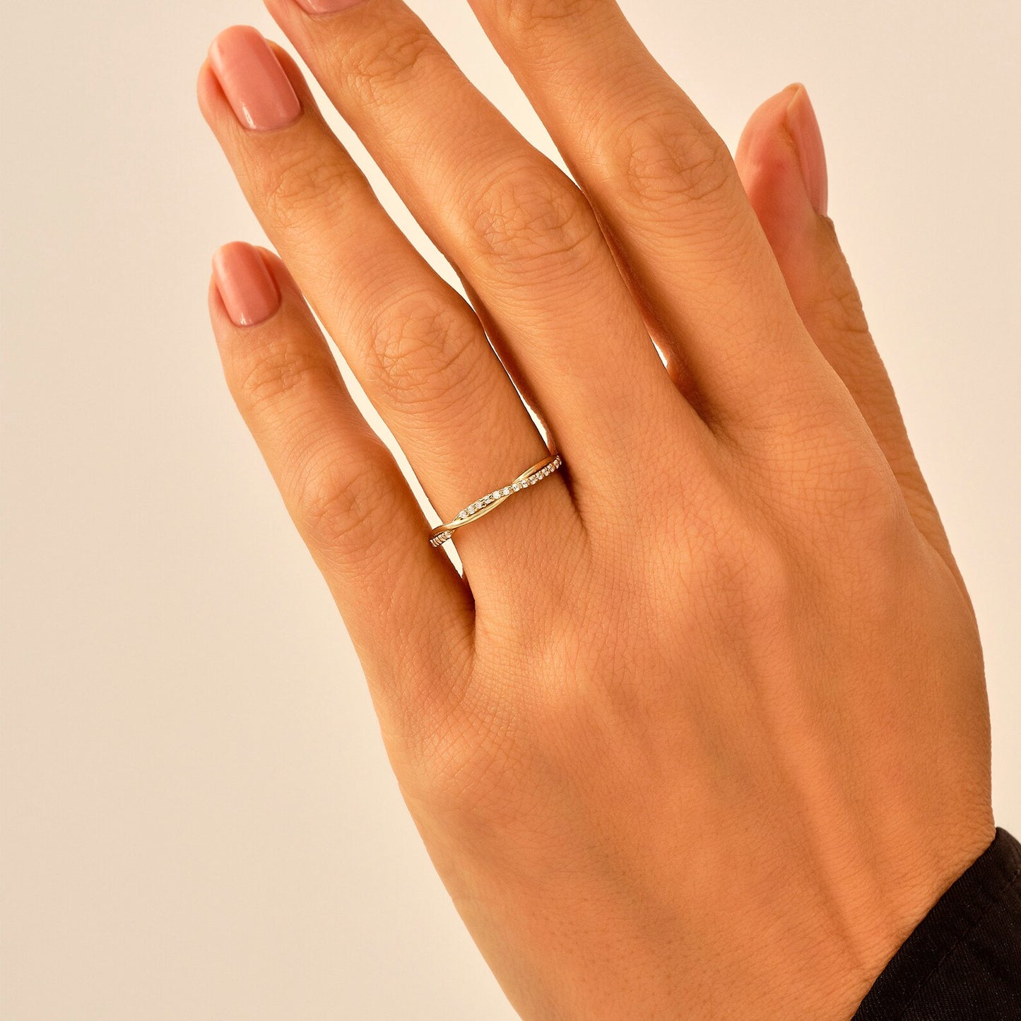Braided Gold Eternity Ring