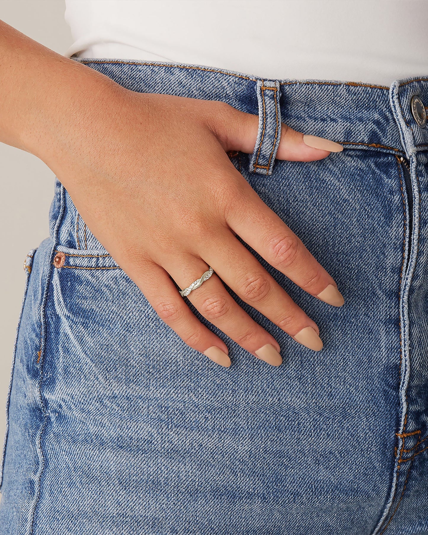 Braided Gold Eternity Ring