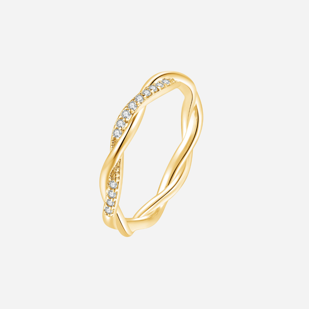 Braided Gold Eternity Ring