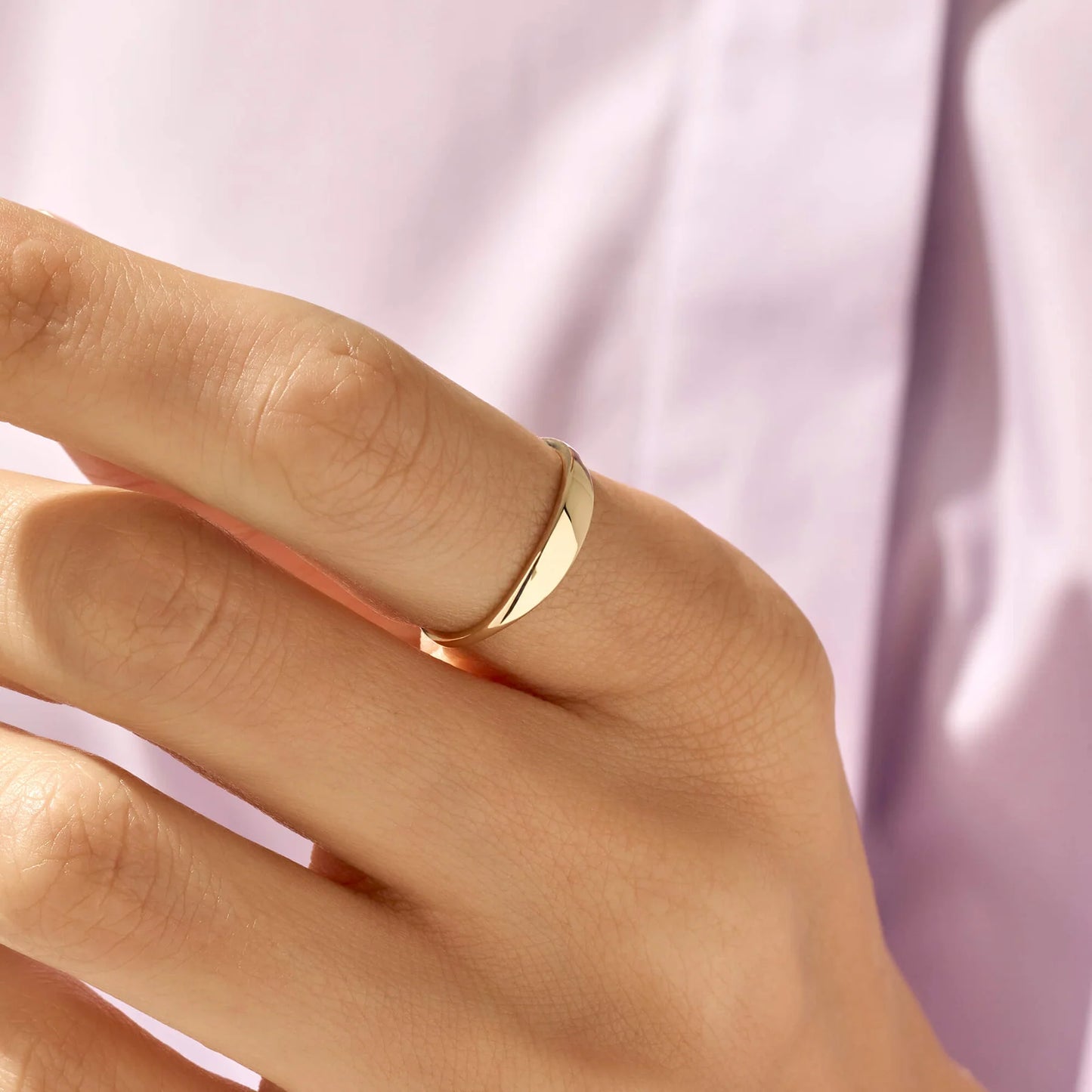 Chunky Gold Signet Ring