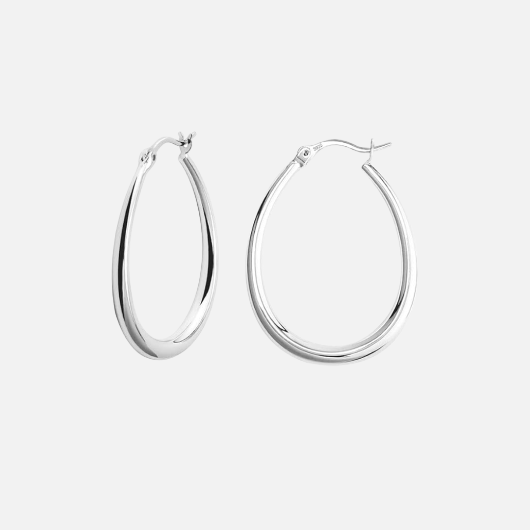 Contoured Hoop Earrings