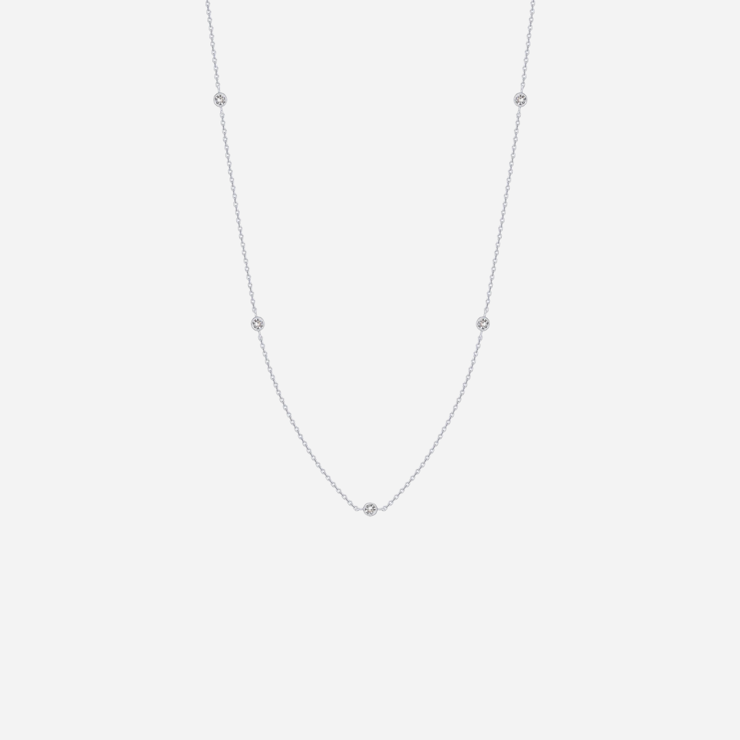 Cubic Zirconia Link Necklace