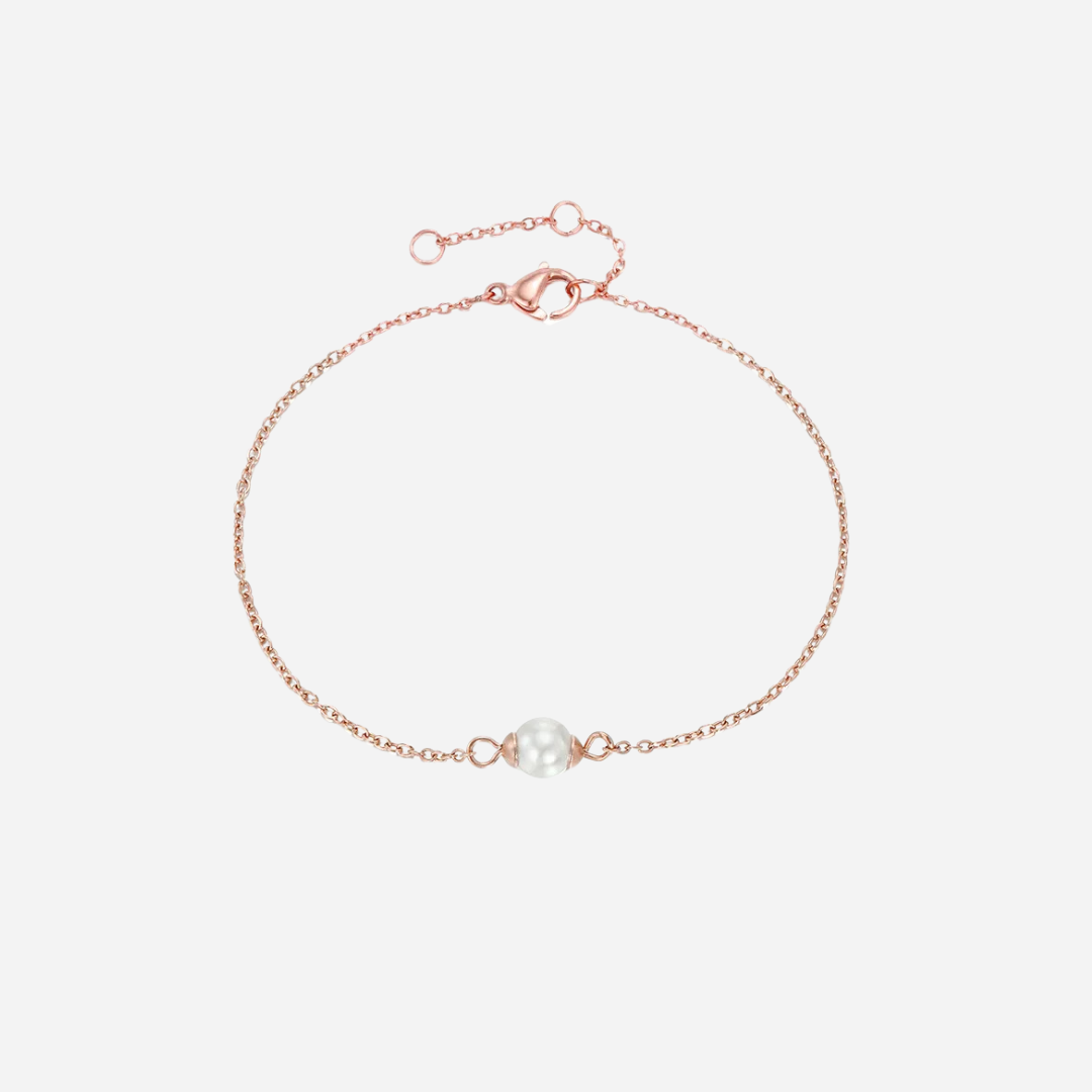 Dainty Pearl Gold Bracelet