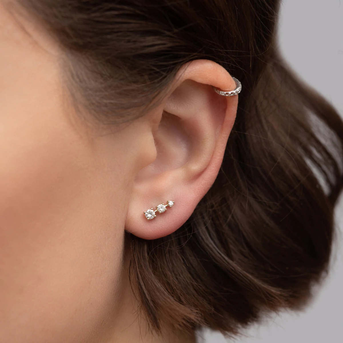Gold Constellation Ear Climber Earrings