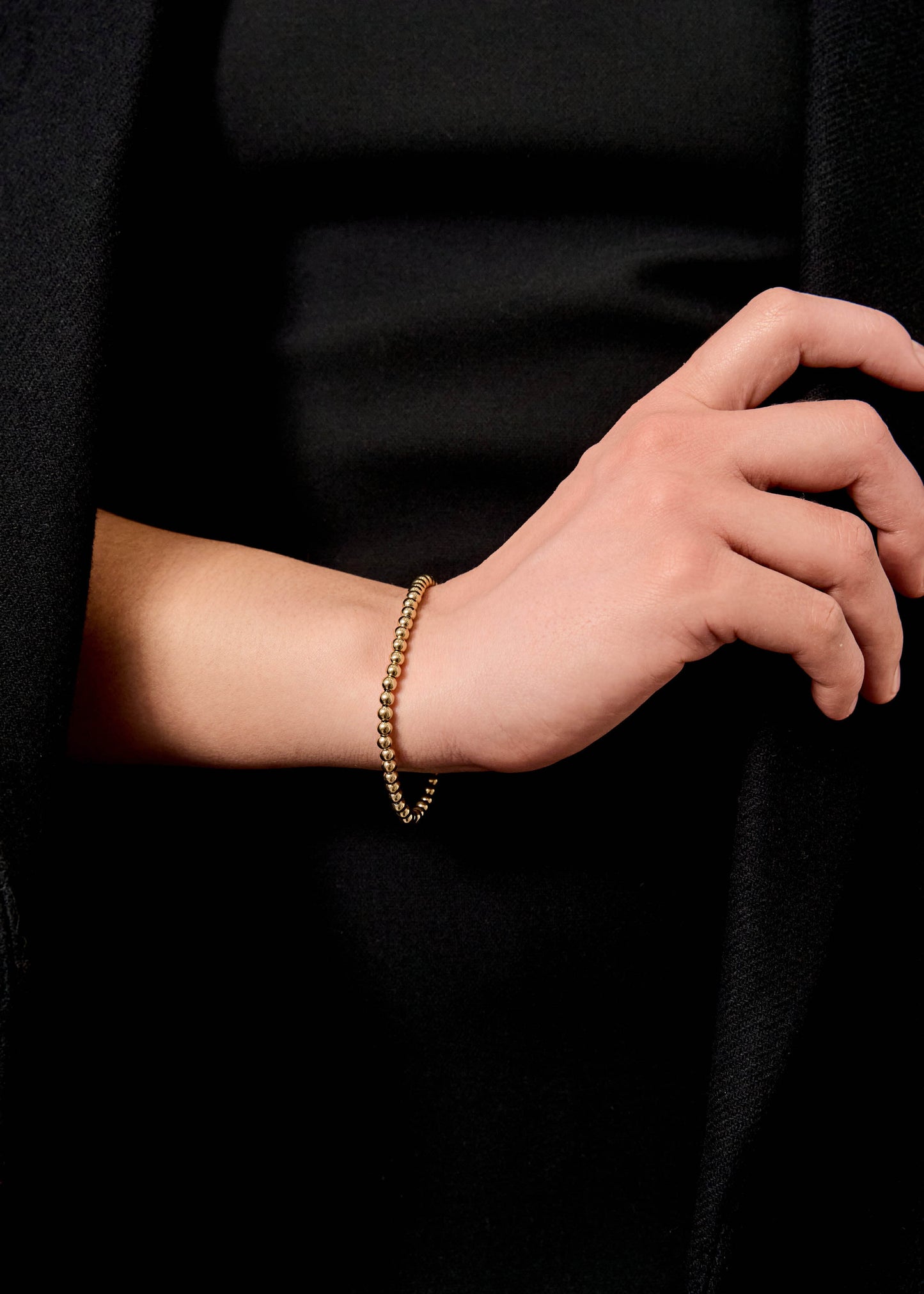 14K Gold Plated Ball Bracelet