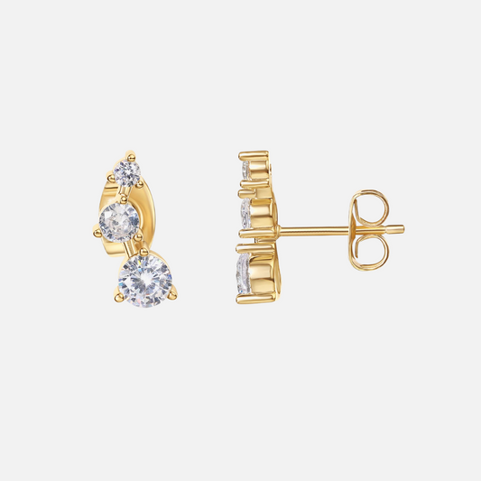 Gold Constellation Ear Climber Earrings