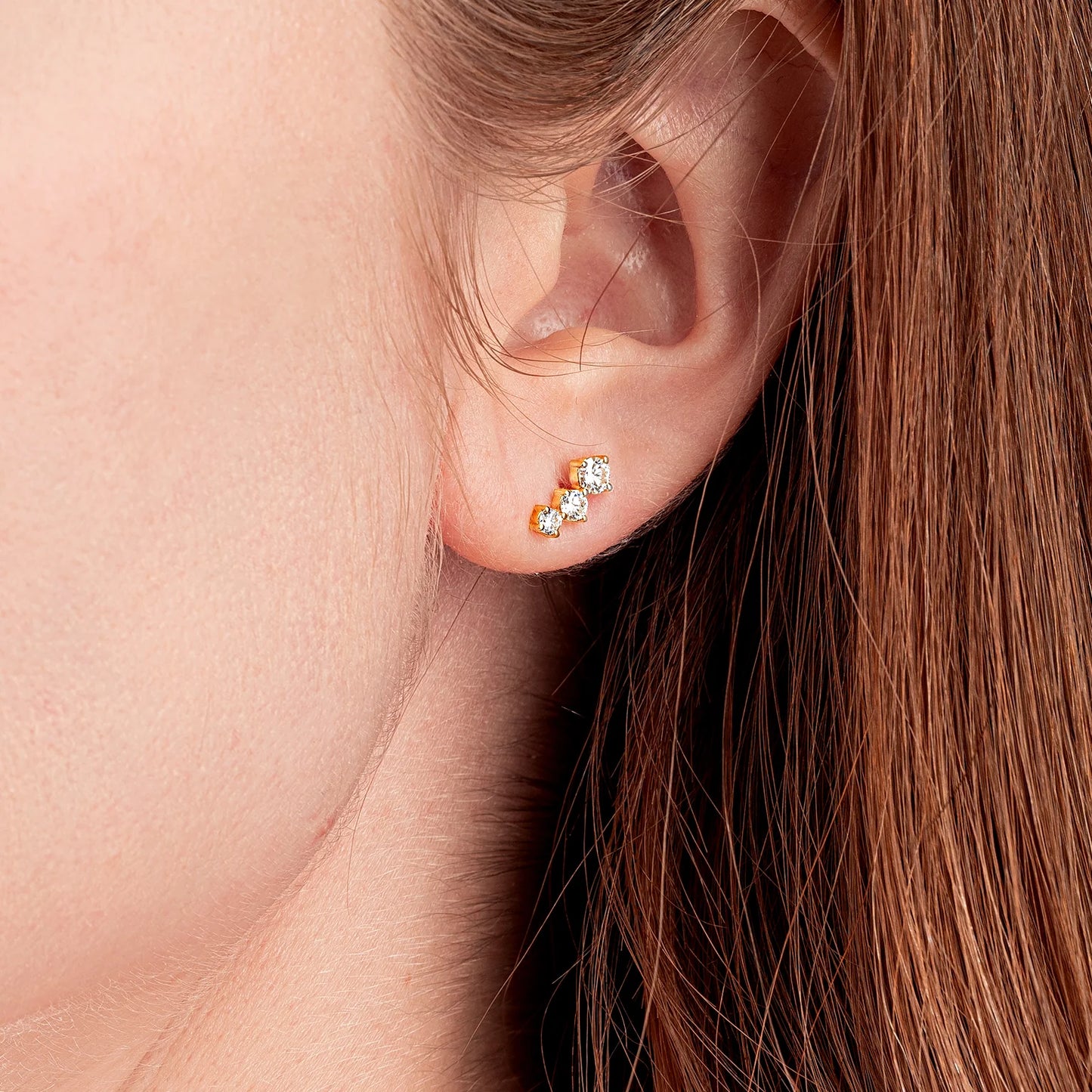Gold Constellation Ear Climber Earrings