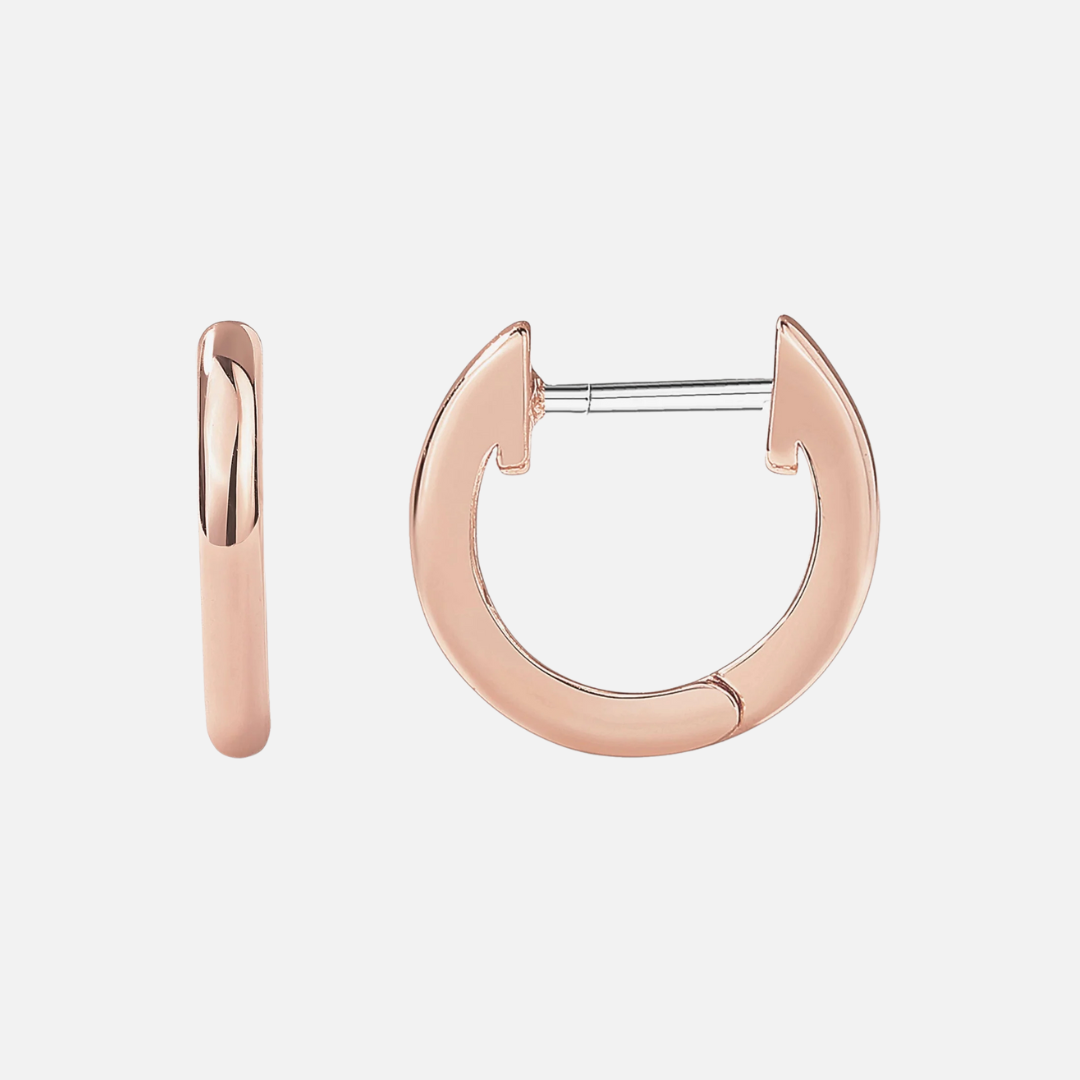 14K Gold Plated Huggie Earrings