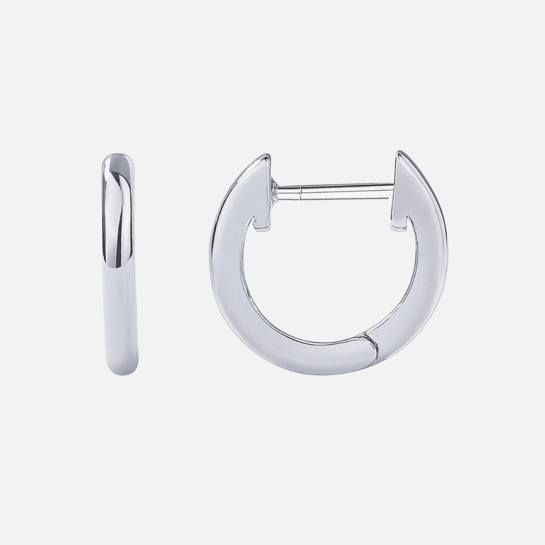 14K Gold Plated Huggie Earrings