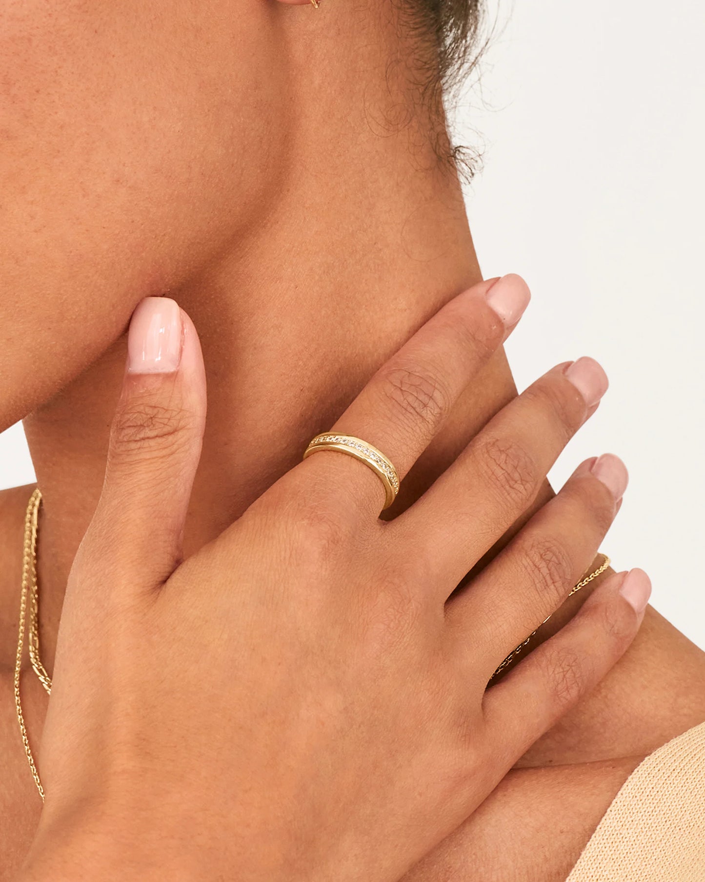 Gold Infinity Stacking Ring