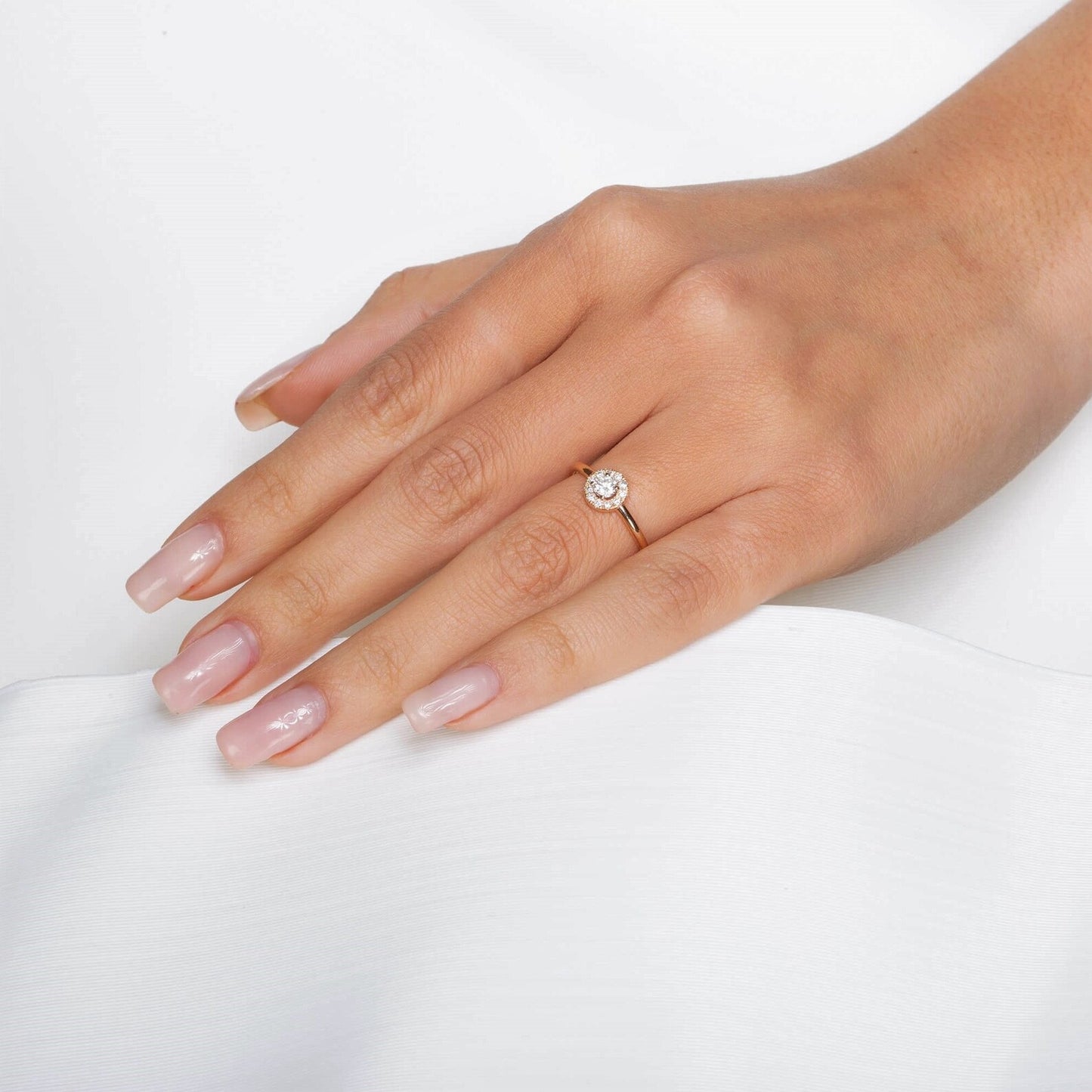 14K Gold Plated Moissanite Ring