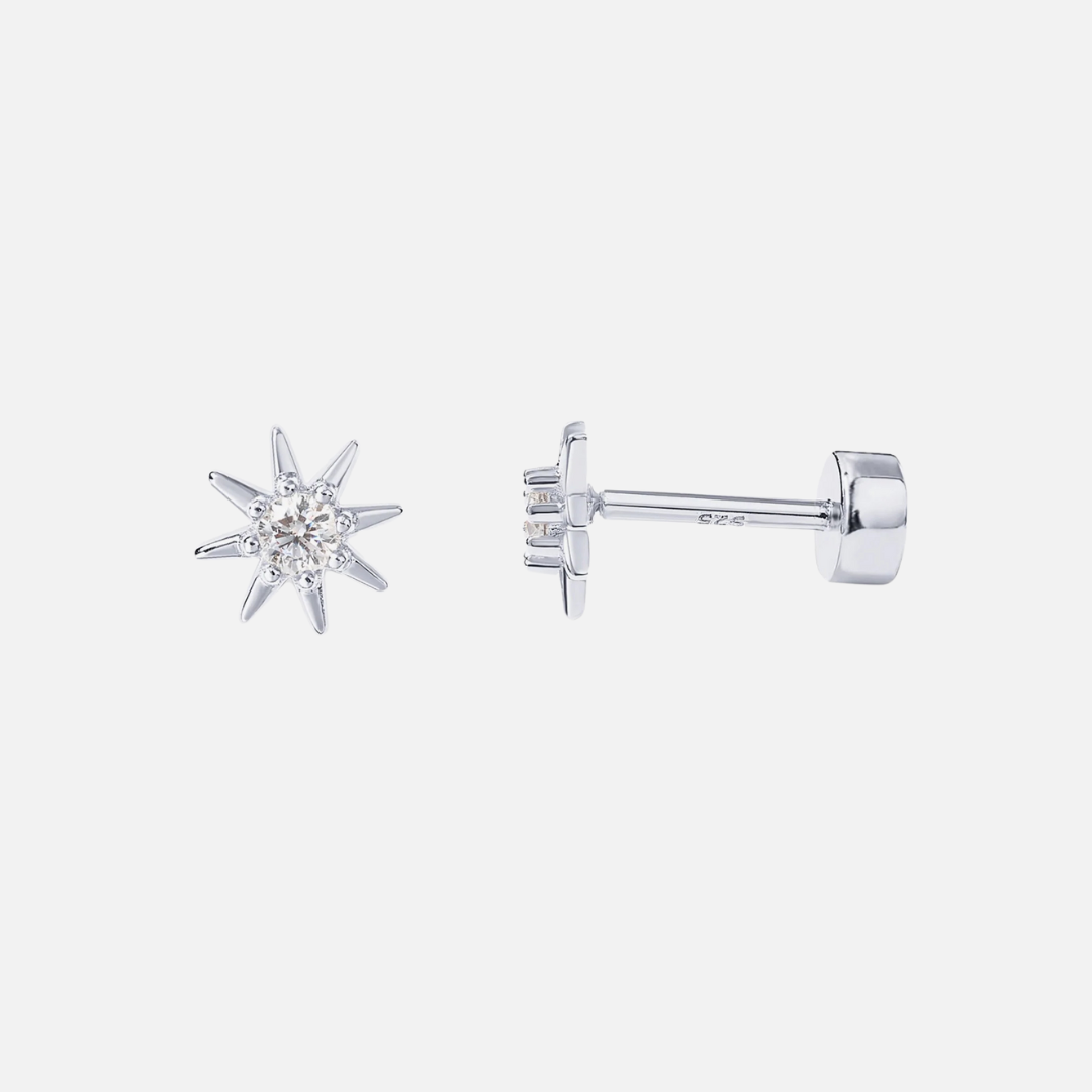 14K Gold Plated Star Studs