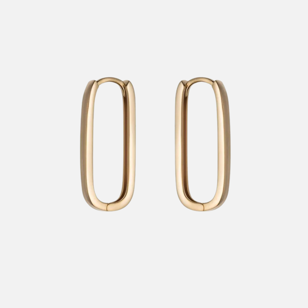 Oval Hoop Earrings