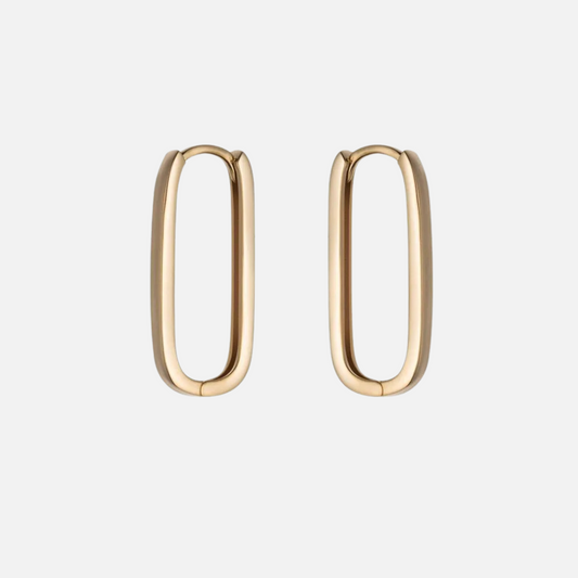 Oval Hoop Earrings