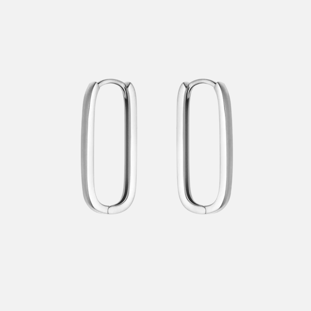 Oval Hoop Earrings