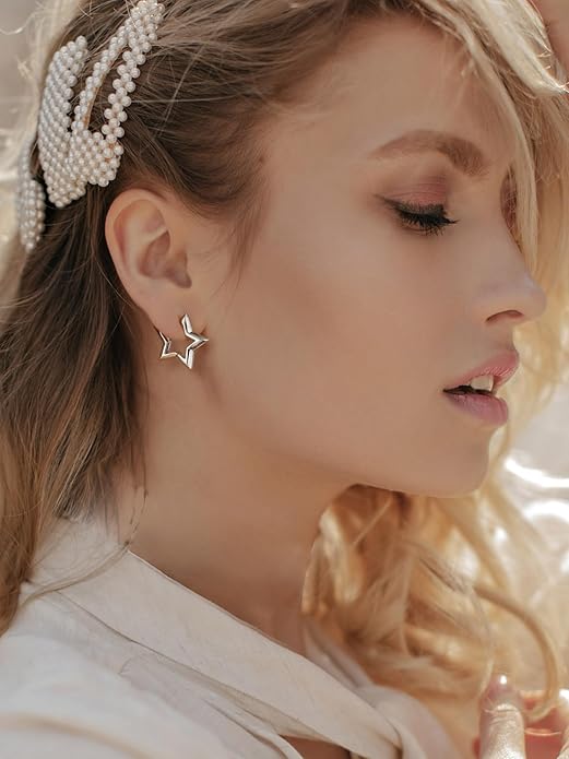 Star Huggie Earrings