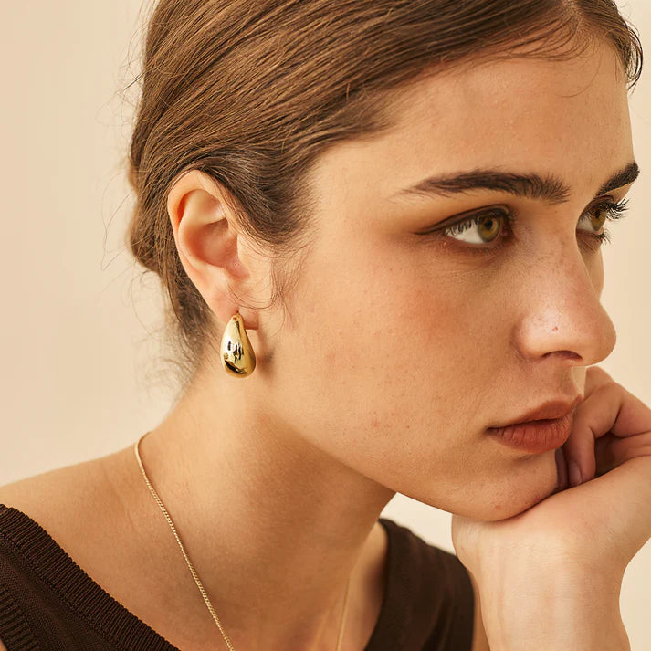 Teardrop Hoop Earrings