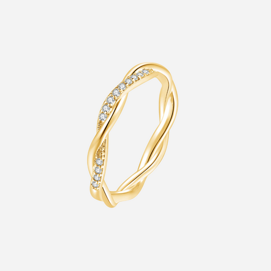 Braided Gold Eternity Ring
