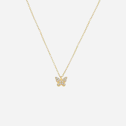 Dainty Butterfly Pendant Necklace