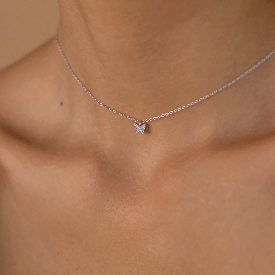 Dainty Butterfly Pendant Necklace