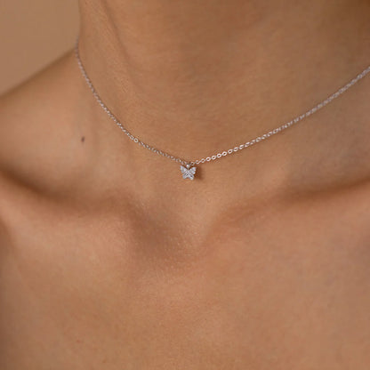 Dainty Butterfly Pendant Necklace
