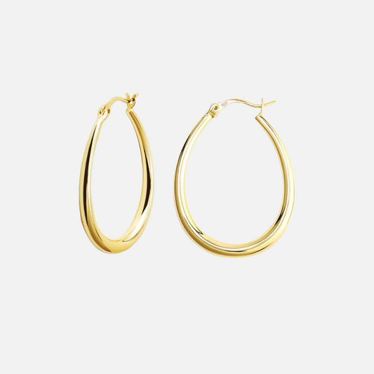 Contoured Hoop Earrings