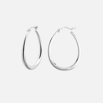 Contoured Hoop Earrings