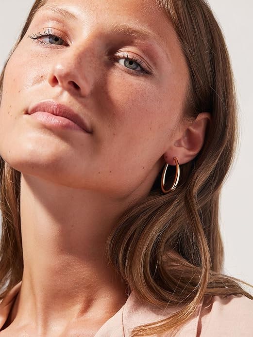 Contoured Hoop Earrings