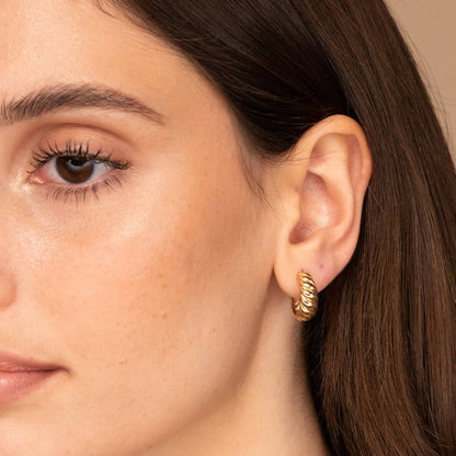 Croissant Hoop Earrings