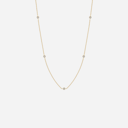Cubic Zirconia Link Necklace