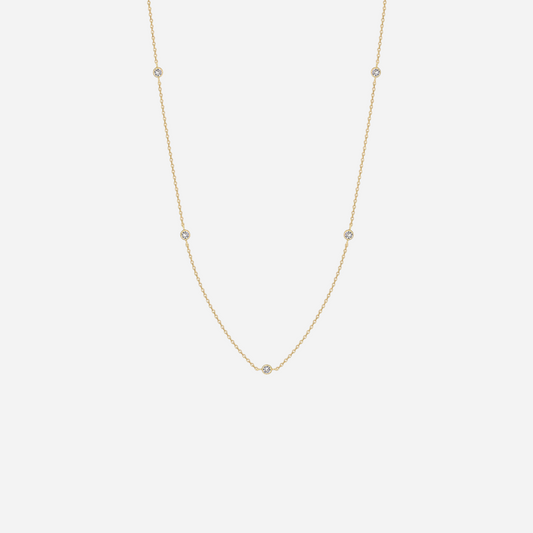 Cubic Zirconia Link Necklace
