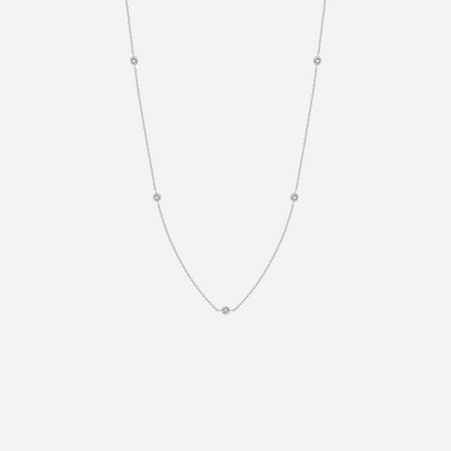 Cubic Zirconia Link Necklace