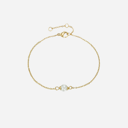 Dainty Pearl Gold Bracelet
