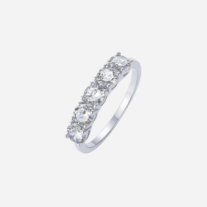 Five Stone Cubic Zirconia Ring