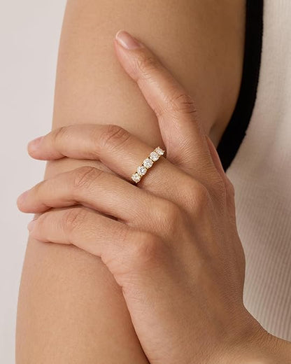 Five Stone Cubic Zirconia Ring