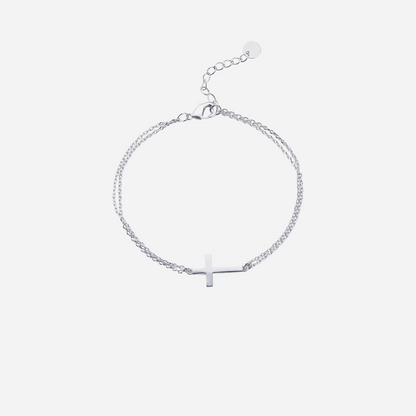 14K Gold Plated Cross Bracelet