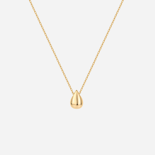 Gold Drop Pendant Necklace