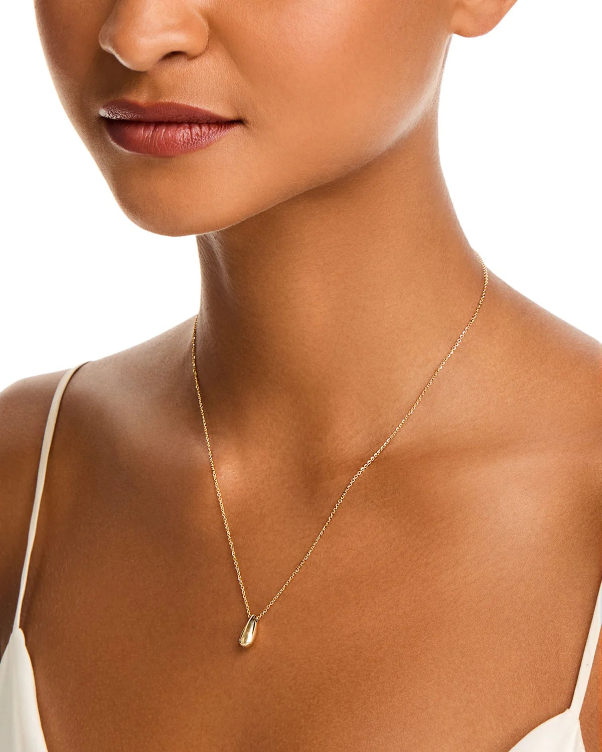 Gold Drop Pendant Necklace