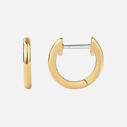14K Gold Plated Huggie Earrings