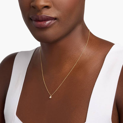 Pear CZ Necklace