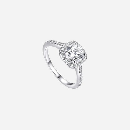 14k Gold Plated Halo CZ Ring