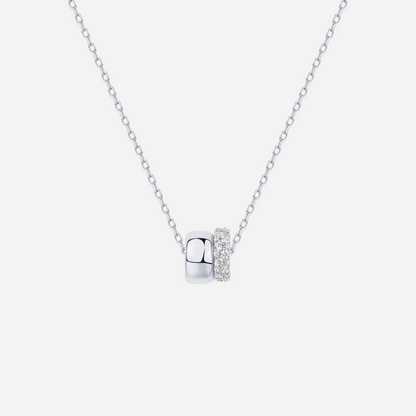 Luxe Duo Circle Pendant Necklace