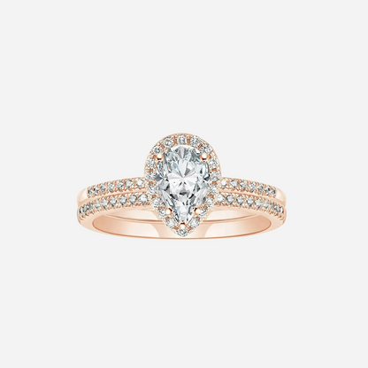Pear Shaped Cubic Zirconia Ring