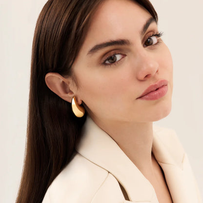 Teardrop Hoop Earrings