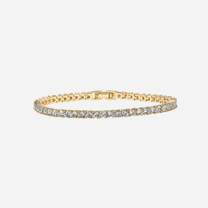 14K Gold Plated Diamond Tennis Bracelet